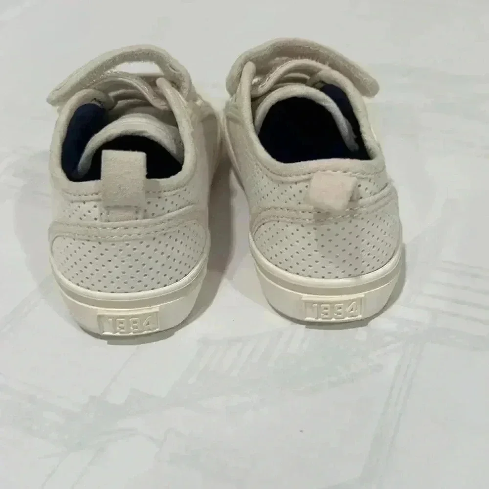 Unisex Perforated Faux-Suede Double-Strap Sneakers for Toddler